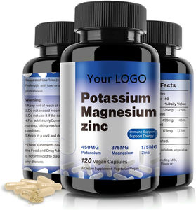 Suplementos herbales de magnesio y potasio veganos de alta calidad que apoyan el sistema inmunológico, aumento de energía, cápsulas mejoradas para dormir - Product Image 1