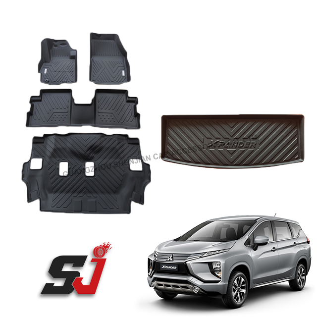 Дешевые автомобильные коврики, экологичные водонепроницаемые автомобильные коврики из 4 предметов для Xpander