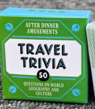 Vert - Boîte à trivia de voyage