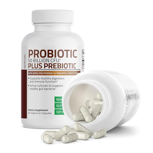 Suplemento de Probióticos y Vitaminas Sin Gluten, 60 Cápsulas, 50 Mil Millones de Organismos Activos, Prebióticos para la Salud Intestinal y Apoyo a la Digestión - Product Image 4