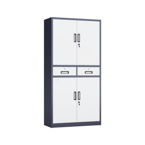 Armadio Multifunzionale in Acciaio per Archiviazione e Forniture con Cassetti Centrali - Product Image 1