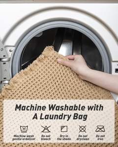 מרית wffron מותאם אישית חום דלת מחצלת אמבט שטיח non-החלקה רחצה מרית סופר וופל גומי מחצלות עם חטים - Product Image 5