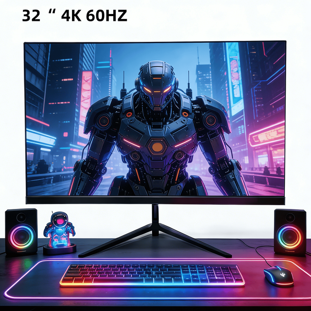 Cheap Wholesale 32inch Monitor 4K 60Hz Frameless IPS Display 1ms Response 3840x2160 High Clarity for Office Business Gaming