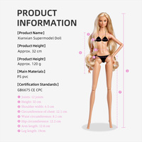 Poupée articulée GALA Fashion XIANXIAN Factory en vinyle, teint blé (Deuxième Génération pour l'Édition) Modèle de jouet pour filles 1:6