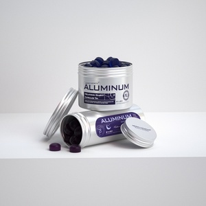 Envase de Aluminio para Gomitas de Melatonina, Suplemento para Dormir, Contenedor de Estaño Reciclado con Tapa de Rosca y Serigrafía - Product Image 3