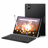 Tablet PC Android 12 de 10.1 Pulgadas, MTK Octa Core, Cámara Dual, WiFi, Ranura para Tarjeta SIM, para Entretenimiento, con Funda con Teclado