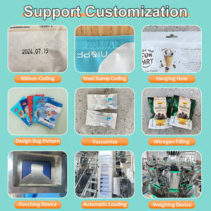 Automatic Small Premade Paper Gusset Bag Machine Zip Lock With Opener Filling Seal for Frozen Shrimp Zipper Pouch Packaging - Product Image 3