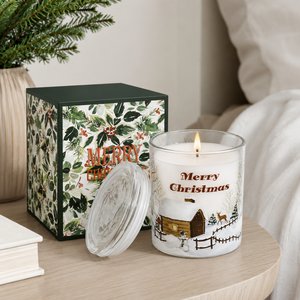 AIKUN <b>Bulk</b> Supply Natural Christmas Fragrance <b>Candle</b> Premium Handmade Home Decor Gift Glass Soy Wax <b>Candle</b> for New Year Holiday - Product Image 2