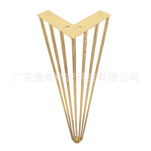 Yijun Triangular <b>Table</b> <b>Legs</b> Gold Spray Painted Heavy Duty Modern Minimalist Furniture Hardware Accessories Model 028 - Product Image 2