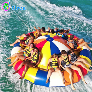 Popolare UFO Gonfiabile Gigante Acquatico Trainabile, Disco Boat Gonfiabile, Disco Boat Volante Gonfiabile Saturno per Giochi Acquatici - Product Image 2