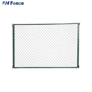 Clôture à maillons de chaîne de jardin 8 'rouleau de clôture à maillons de chaîne étanche 50ft galvanisé porte de clôture rétractable à maillons de chaîne