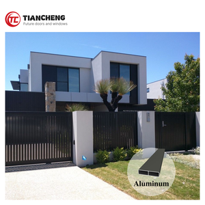 <span class=keywords><strong>Portail</strong></span> <span class=keywords><strong>coulissant</strong></span> électrique en aluminium <span class=keywords><strong>haut</strong></span> <span class=keywords><strong>de</strong></span> <span class=keywords><strong>gamme</strong></span>, à cantilever, avec revêtement en poudre, pour clôture <span class=keywords><strong>de</strong></span> ferme européenne, avec modélisation 3D - Product Image 2