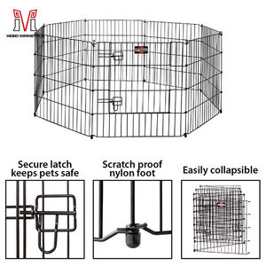 Assemblato in rete metallica pieghevole classica recinzione per cuccioli di casa canina cuccioli di gioco per cani penna da gioco per cani - Product Image 2