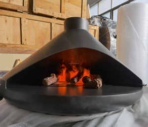 Modern Indoor Electric Ethanol Corner <strong>Fireplace</strong> with Cold Smoke Stove <strong>Black</strong> <strong>Paint</strong> Fixing Long Burning Time for Living Room - Product Image 6