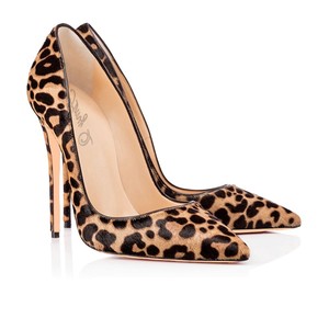 Chaussures à talons hauts pour femmes, imprimé léopard, sexy, pour boîte de nuit, escarpins à talon aiguille, mode - Product Image 5