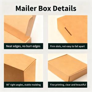 Cajas de cartón plegables para envíos, cajas de cartón para embalaje de ropa impresas a medida, cajas de cartón para correo. - Product Image 2