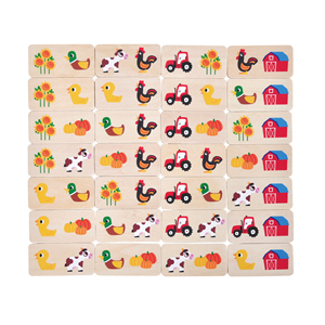 Customized Designs <strong>Dominoes</strong> Set Children Educational Intellectual Building <strong>Blocks</strong> Preschool Toddler Memory Games for Kids - Product Image 6