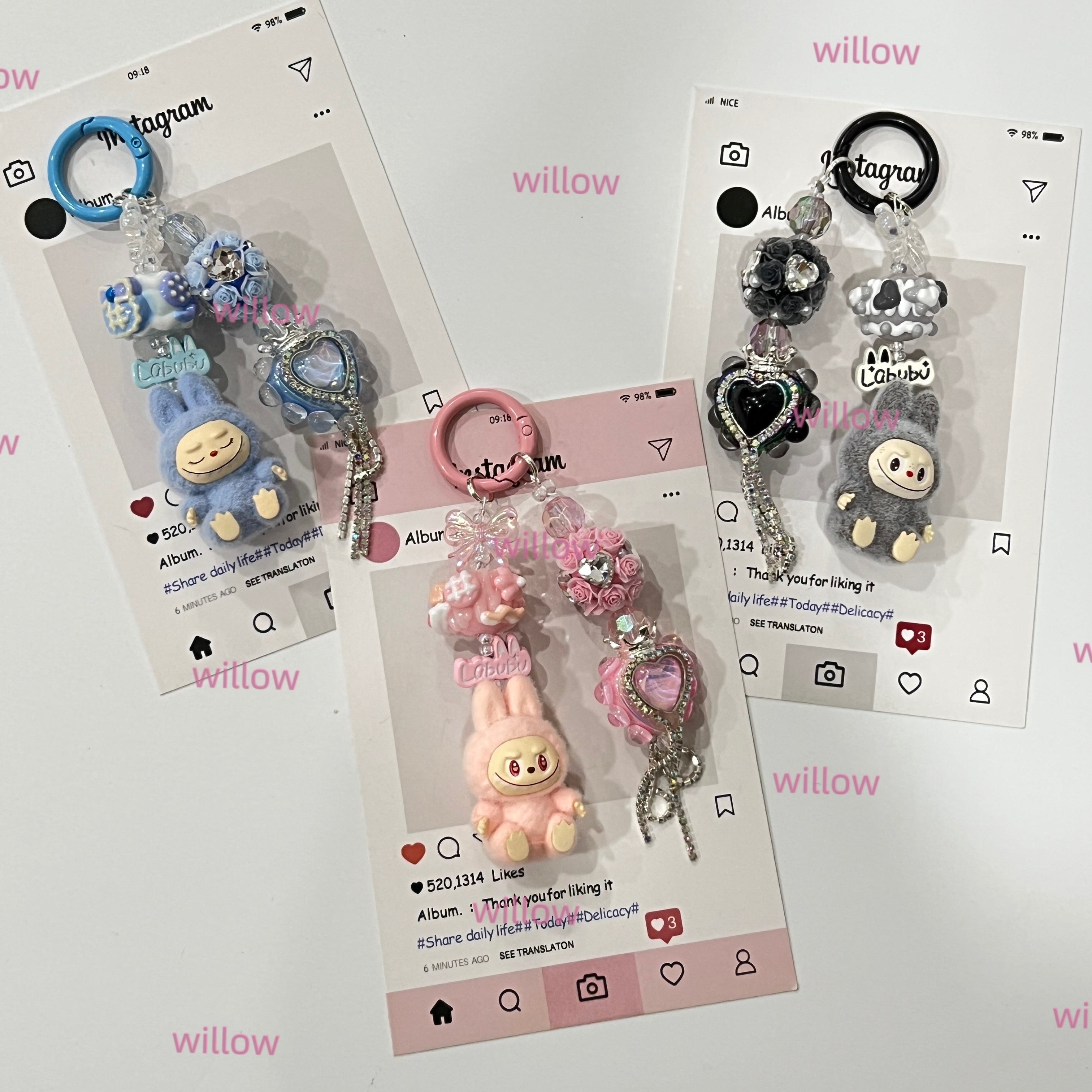 พวงกุญแจหรูหรา + ตุ๊กตา