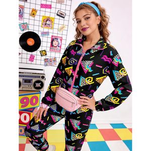 Mono de satén de una pieza con cremallera y manga larga estilo años 80 para fiesta de FOXA para mujer - Product Image 5