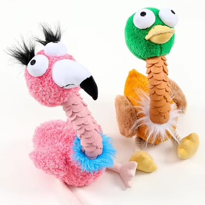 Tianyuan Jouet à mâcher en peluche écologique pour chien Design d'oiseau moche avec dents molaires résistantes aux morsures Soulagement de la voix pour chiens de taille moyenne à grande - Product Image 1