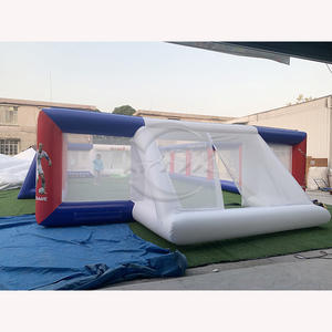 Terrain de football gonflable de qualité commerciale avec château de sport de but de football de savon pour des jeux amusants - Product Image 5