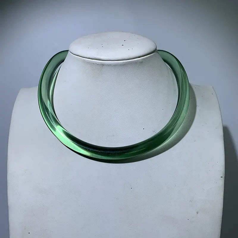 Peichi ручной работы большой 10 мм Смола акриловая прозрачная трубка ожерелье преувеличенный воротник чокер ювелирные изделия