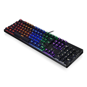 Teclado mecánico para juegos Blue Axis Retro <span class=keywords><strong>Desktop</strong></span> Notebook Keyboard LED Rainbow Usb óptico con cable 104 teclas - Product Image 4