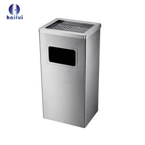 Hotel and Restaurant Lobby Use Stainless Steel <strong>Swing</strong> Lid Rubbish <strong>Bins</strong> - Product Image 5