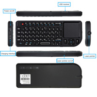 Keyboard Laser nirkabel 2.4G, papan ketik portabel dengan Mode sentuh antarmuka USB operasi mekanis untuk iPad Tablet Laptop