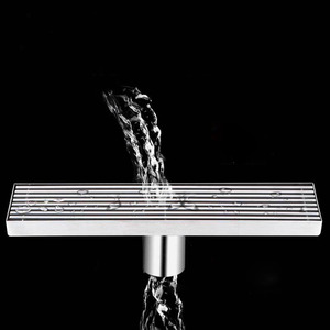 Canal de Drainage Drain de sol Drain de <span class=keywords><strong>douche</strong></span> linéaire Anti-colmatage <span class=keywords><strong>antidérapant</strong></span> Drain d'extérieur de jardin étanche - Product Image 4