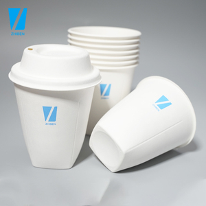 Cup Paper Coffee Cups Cups And Lids Zhiben Custom Wholesale Free Sample Disposable Pulp Cup 12 16 20 Oz Biodegradable Compostable Paper Coffee Cups