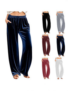 Pantalons de jogging décontractés pour femmes, taille mi-haute, coupe droite, ample, respirant, longueur entière, vente en gros - Product Image 4