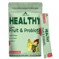 Poudre Probiotique aux Fruits Saveur Pomme, Complément Alimentaire pour la Santé Intestinale et la Vitalité Naturelle, à Base de Spiruline en Sachet
