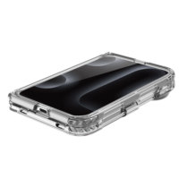 Coque de téléphone transparente magnétique 2026 avec support métallique pour iPhone 18 DUO, anti-chute, rabattable gauche-droite, antichoc, pour iPhone 18