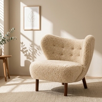 Vente Chaude OEM ODM Fauteuil Simple Rembourré en Tissu, Fauteuil de Loisirs Doux, Vente en Gros Usine, Mobilier de Salon et de Maison