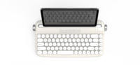 Teclado de Membrana Privado Modelo B307 Actto BT 5.2 Inalámbrico + USB Tipo C con Cable, 68 Teclas, Estilo Retro Tipo Escritura, con Base, Certificaciones KC, CE, RoHS, FCC, TELEC