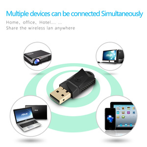 Portable USB Wireless <b>LAN</b> Network Card 2.4GHz 300Mbps Mini WiFi <b>Adapter</b> for Desktop Laptop - Product Image 5