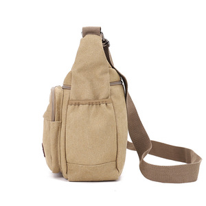 Vintage National Men's Canvas Messenger <b>Bag</b> Large Capacity Rock Striped Decoration Mini Cross Body Strap Fashionable Mixed - Product Image 2