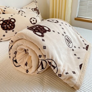 Coperta in pile a doppio lato coperta in velluto di visone semplice Super morbida fodera in velluto di <span class=keywords><strong>flanella</strong></span> spessa coperta - Product Image 6