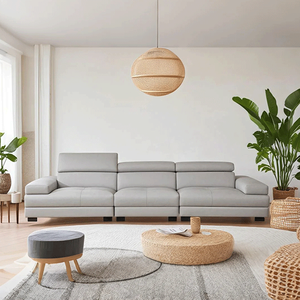 خضراء حديثة عصرية مكونة من ثلاثة مقاعد مع روض جماليات داخلية دولية - Product Image 1