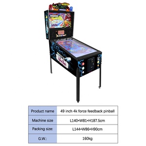 49 inch 4k đầy đủ lực lượng thông tin phản hồi kỹ thuật số ảo pinball trò chơi máy với trò chơi điều khiển LED flashers và solenoids - Product Image 5