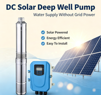 Pompe solaire photovoltaïque DC pour puits profond en acier inoxydable 304, irrigation agricole, haute pression, haute puissance, submersible, 40L/min