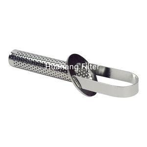 Elemento de filtro de cesta perforada de acero inoxidable 304/316/316L Colador de filtro de cesta de malla mental porosa para filtración - Product Image 6