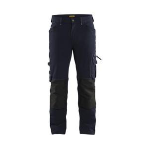 BLAKLADER - 198916448699C58 Pantalon Craftsman extensible dans les 4 sens sans poches à clous X1900 Pantalon de travail bleu marine/noir - Product Image 1