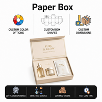 Boîtes cadeaux magnétiques personnalisées de haute qualité avec matériaux recyclés et doublure en éponge pour emballages de soins de la peau de luxe