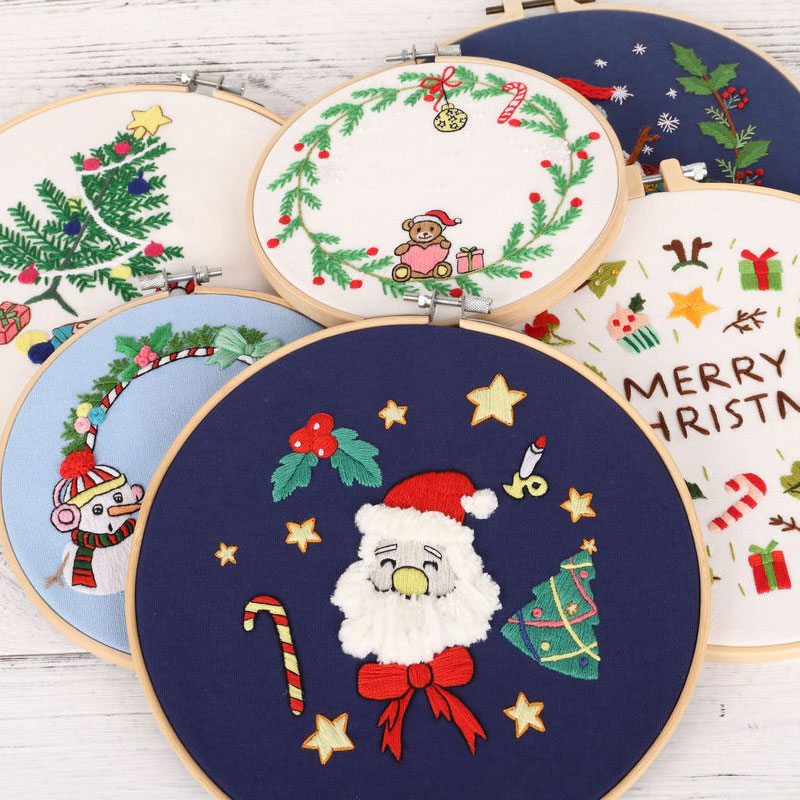 Новый дизайн 2021, набор для рождественской вышивки, Набор для вышивки крестиком с инструкциями на английском языке, декоративные подарки