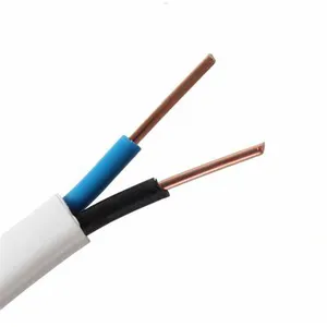 2*1.0mm2 2*1.5mm2 cables eléctricos planos flexibles con núcleo de cobre