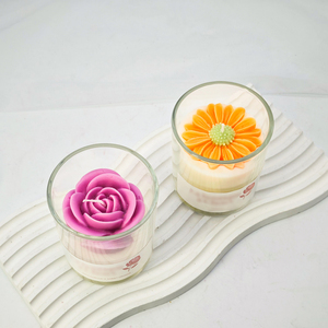 Velas Aromáticas Hechas a Mano al por Mayor, Velas en Frasco con Aroma a Rosa, Margarita y Peonía - Product Image 2