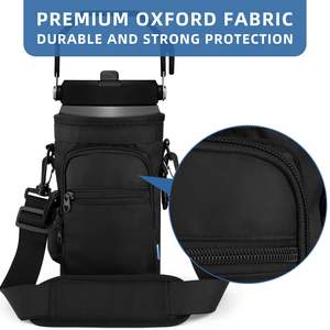 <b>Water</b> <b>Bottle</b> <b>Carrier</b> Bag <b>with</b> Phone Pocket for Stanley IceFlow 40/64oz Tumbler Insulated <b>Water</b> <b>Bottle</b> Holder Pouch <b>with</b> <b>Strap</b> - Product Image 4