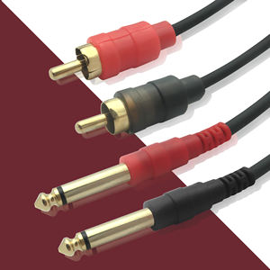 OEM OFC cobre Audio 2 6,35mm macho <span class=keywords><strong>Jack</strong></span> a 2 <span class=keywords><strong>RCA</strong></span> macho 2 6,35mm <span class=keywords><strong>Jack</strong></span> macho Dual <span class=keywords><strong>RCA</strong></span> 2 <span class=keywords><strong>Rca</strong></span> <span class=keywords><strong>Jack</strong></span> estéreo Audio adaptador Cable - Product Image 3